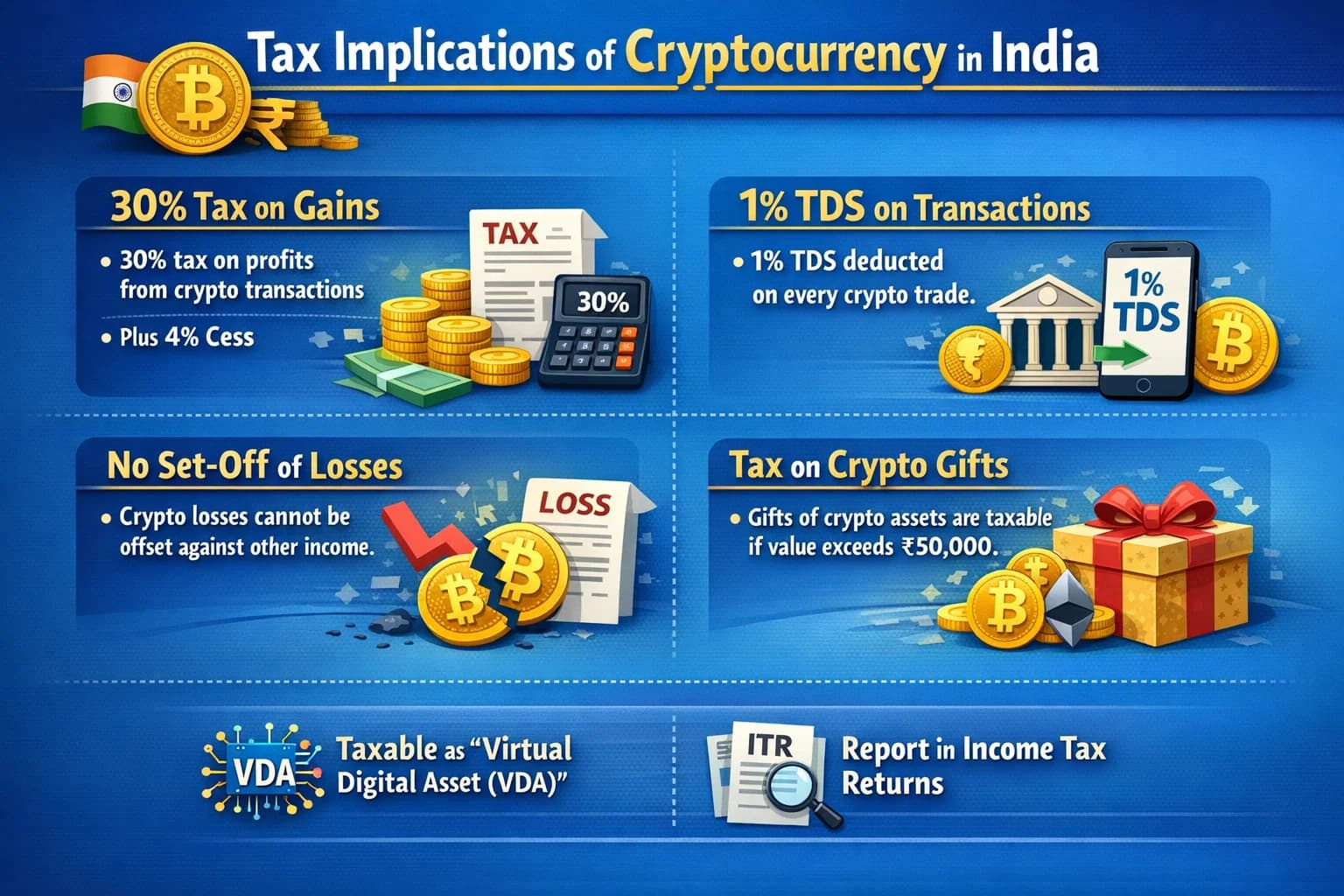 Tax implications of Cryptocurrency in India
