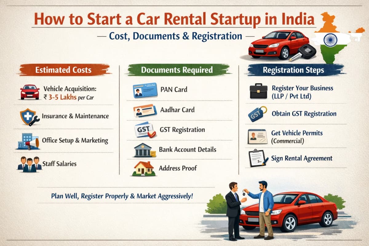 How to Start a Car Rental Business in India (2026 Guide)