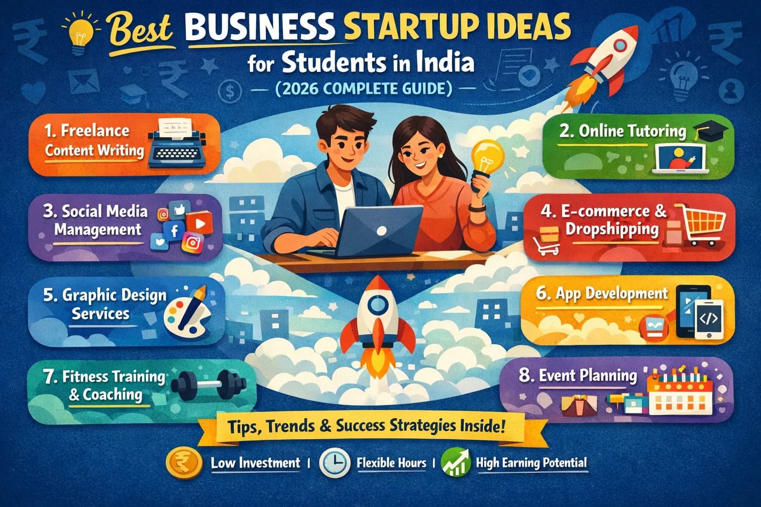 Best Business Startup Ideas for Students in India (2026 Complete Guide)